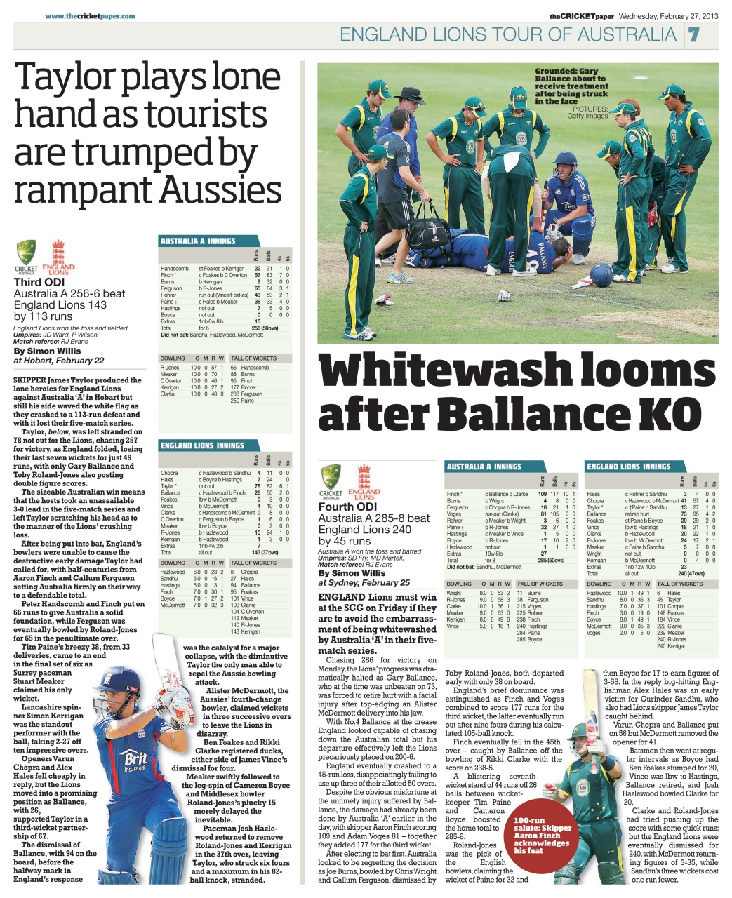 The Cricket Paper Preview Pages