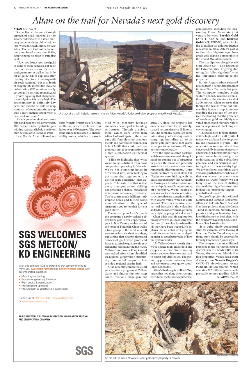 The Northern Miner Preview Pages