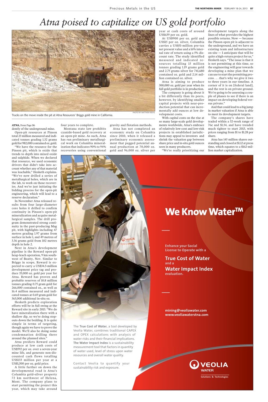 The Northern Miner Preview Pages