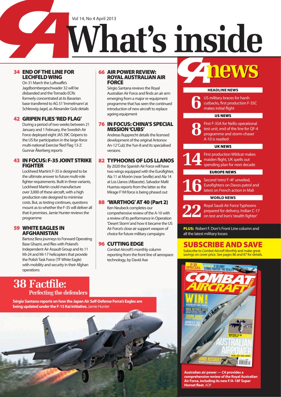 Combat Aircraft Journal Preview Pages