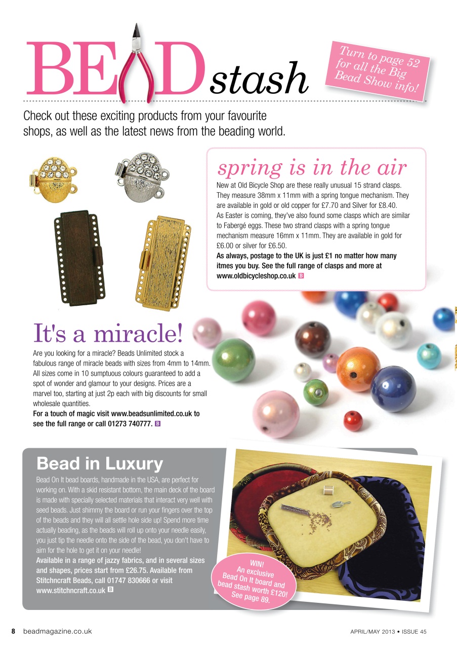 Bead & Jewellery Magazine Preview Pages