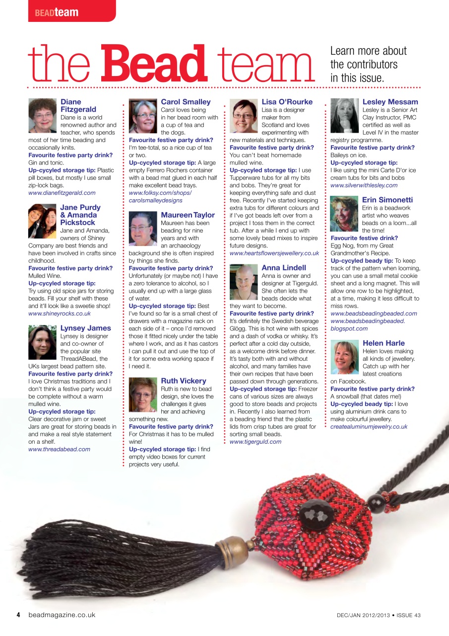 Bead & Jewellery Magazine Preview Pages