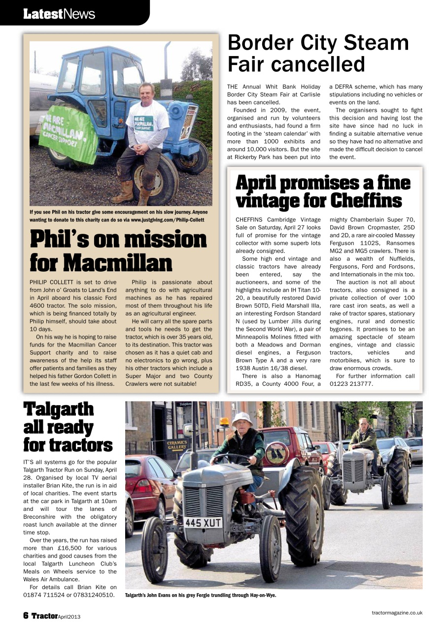 Tractor & Farming Heritage Magazine Preview Pages