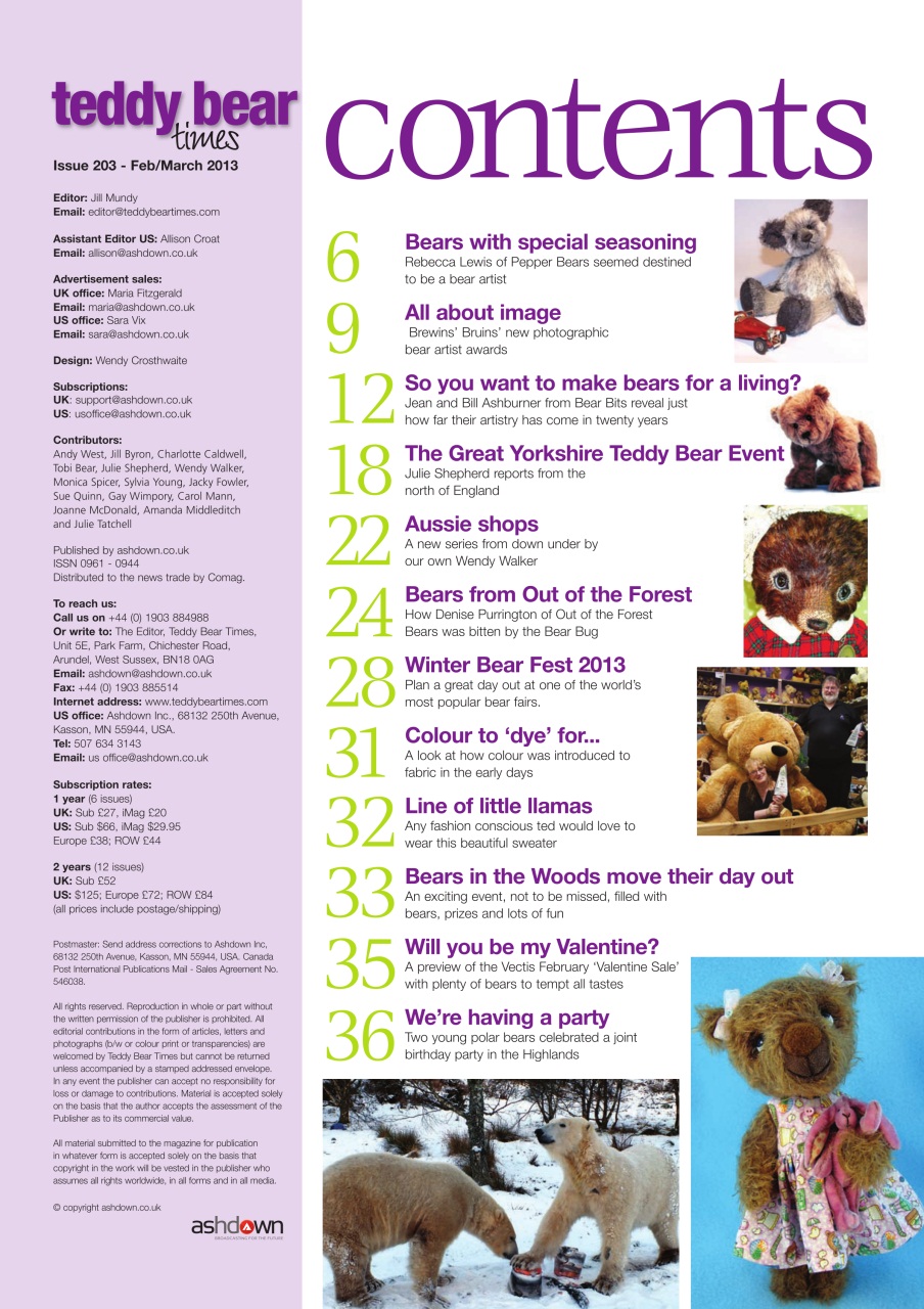 Teddy Bear Times Preview Pages