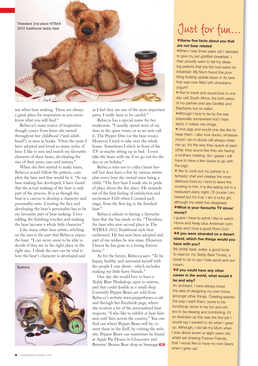 Teddy Bear Times Preview Pages