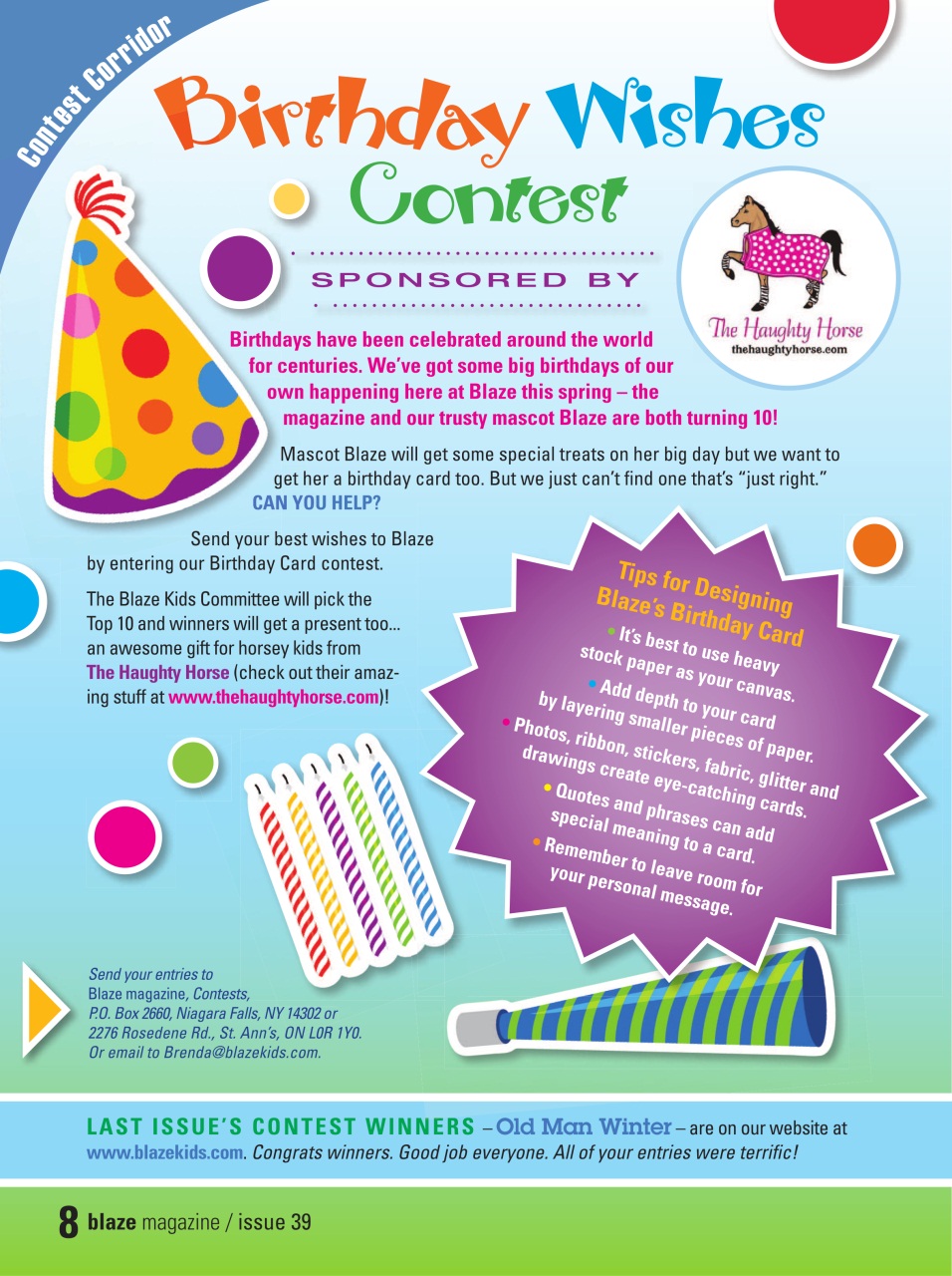 Blaze Magazine For Horse Crazy Kids Preview Pages