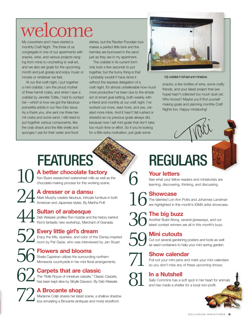 Dollhouse Miniatures Preview Pages