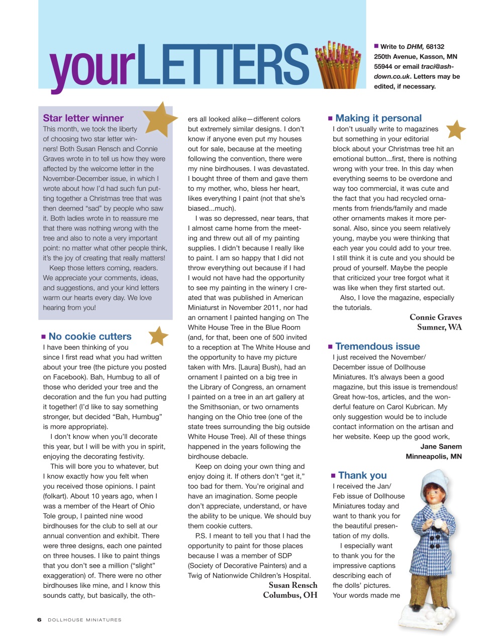 Dollhouse Miniatures Preview Pages