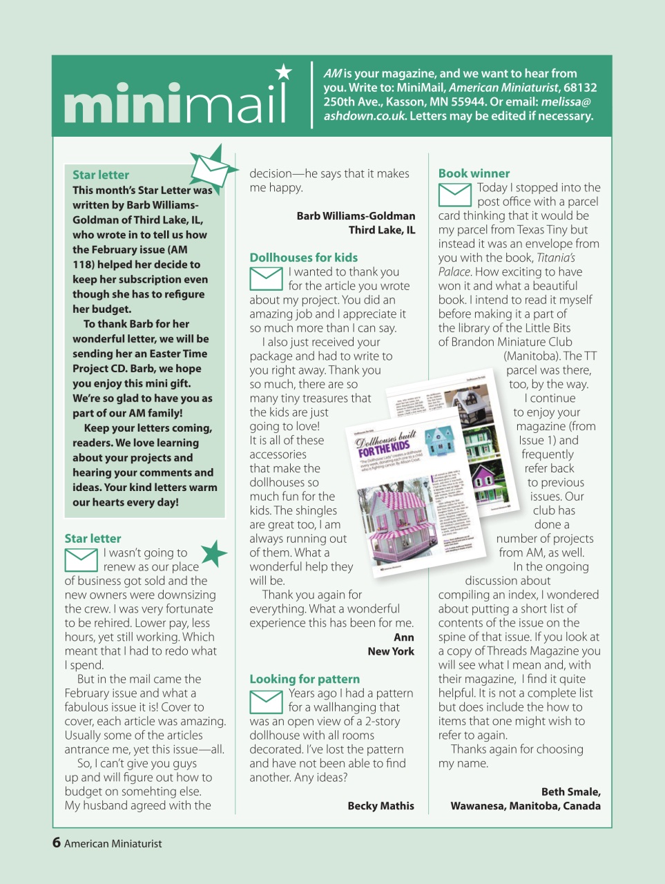 American Miniaturist Preview Pages