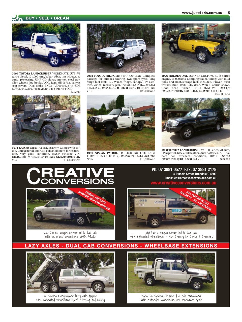 JUST 4X4S Preview Pages