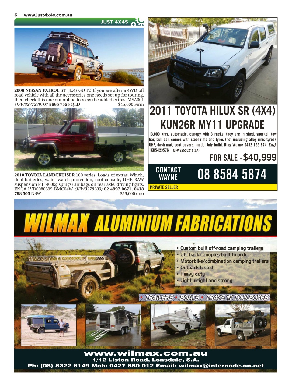 JUST 4X4S Preview Pages