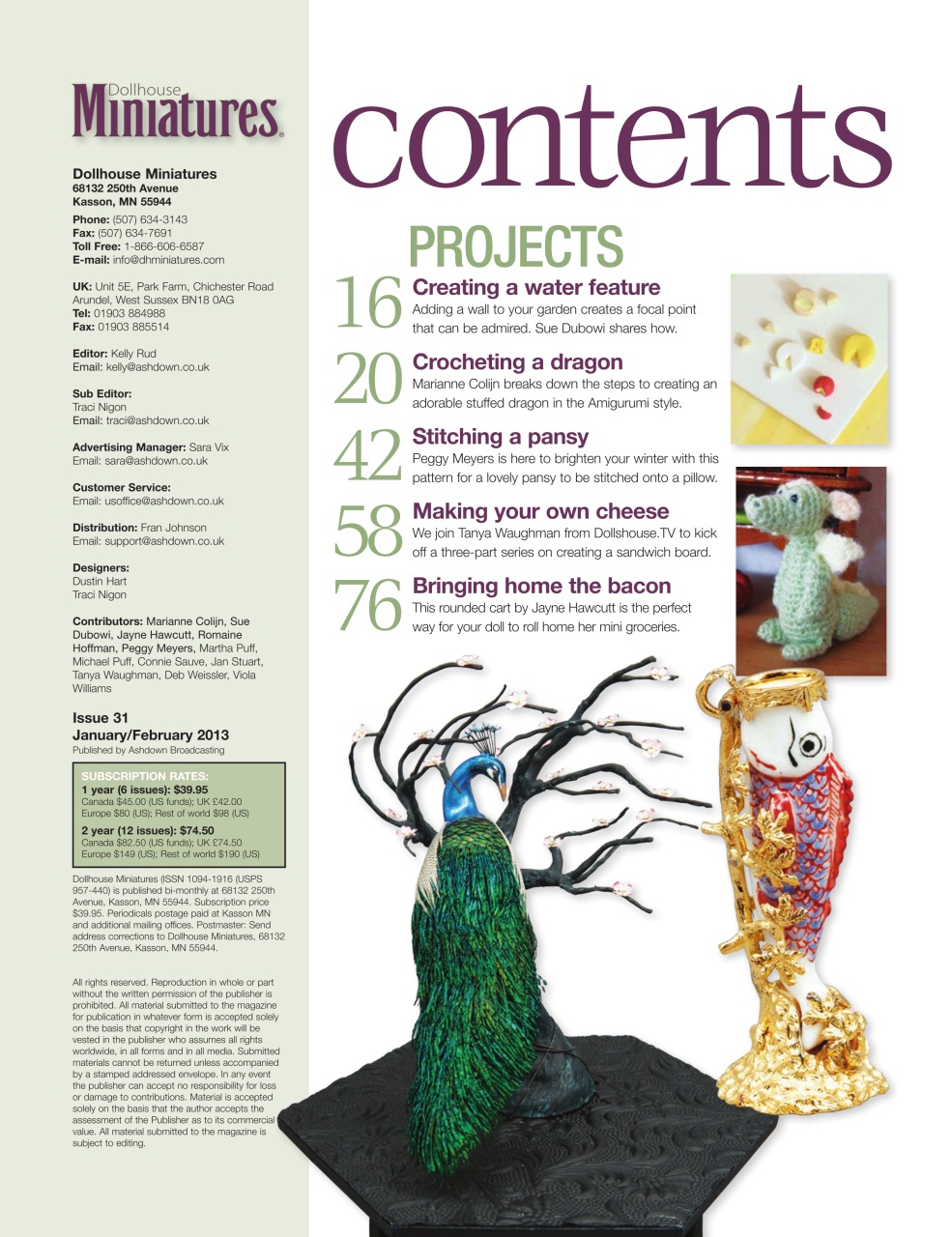 Dollhouse Miniatures Preview Pages