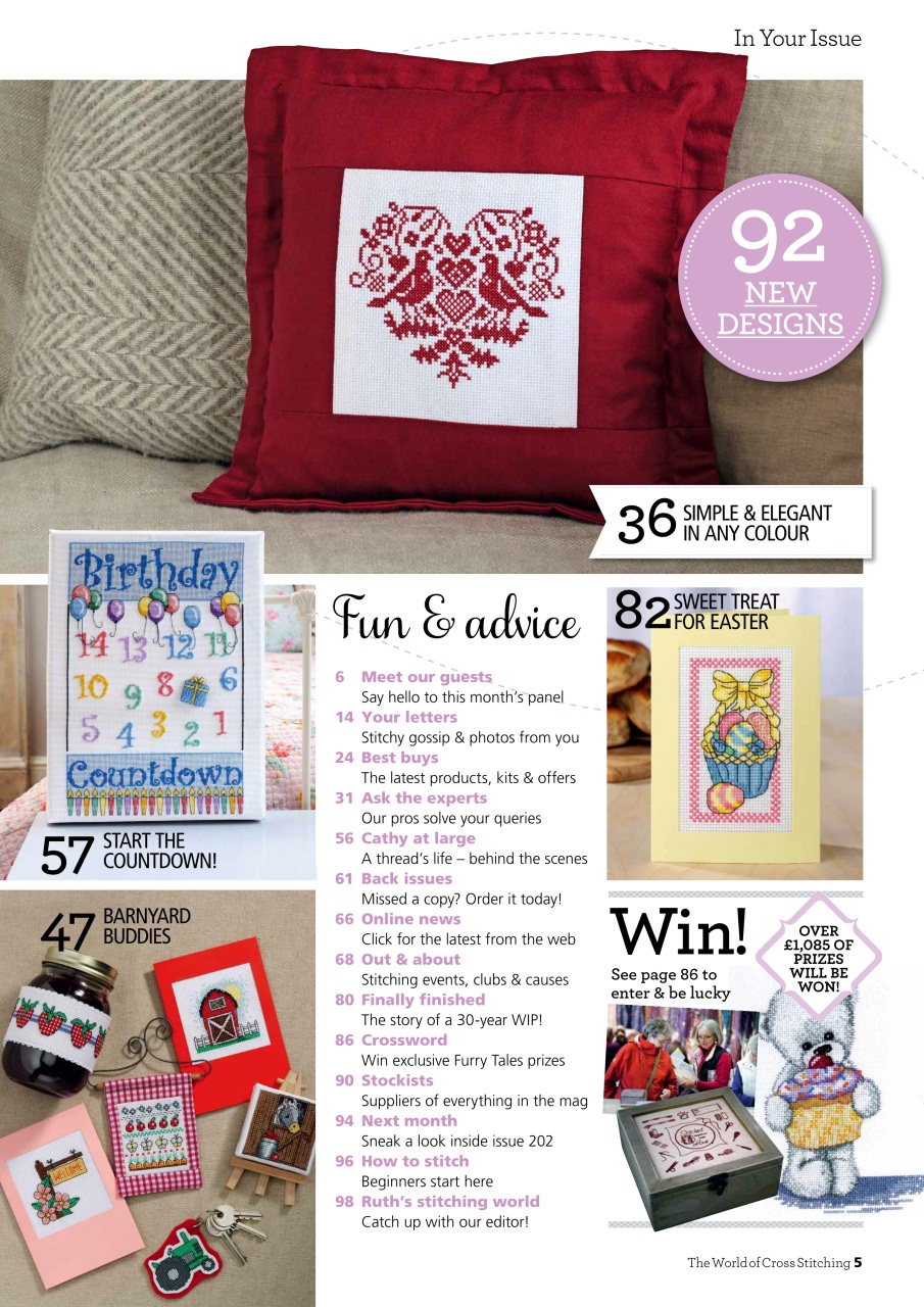 The World of Cross Stitching Preview Pages