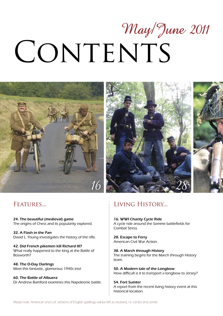 Skirmish Living History Preview Pages