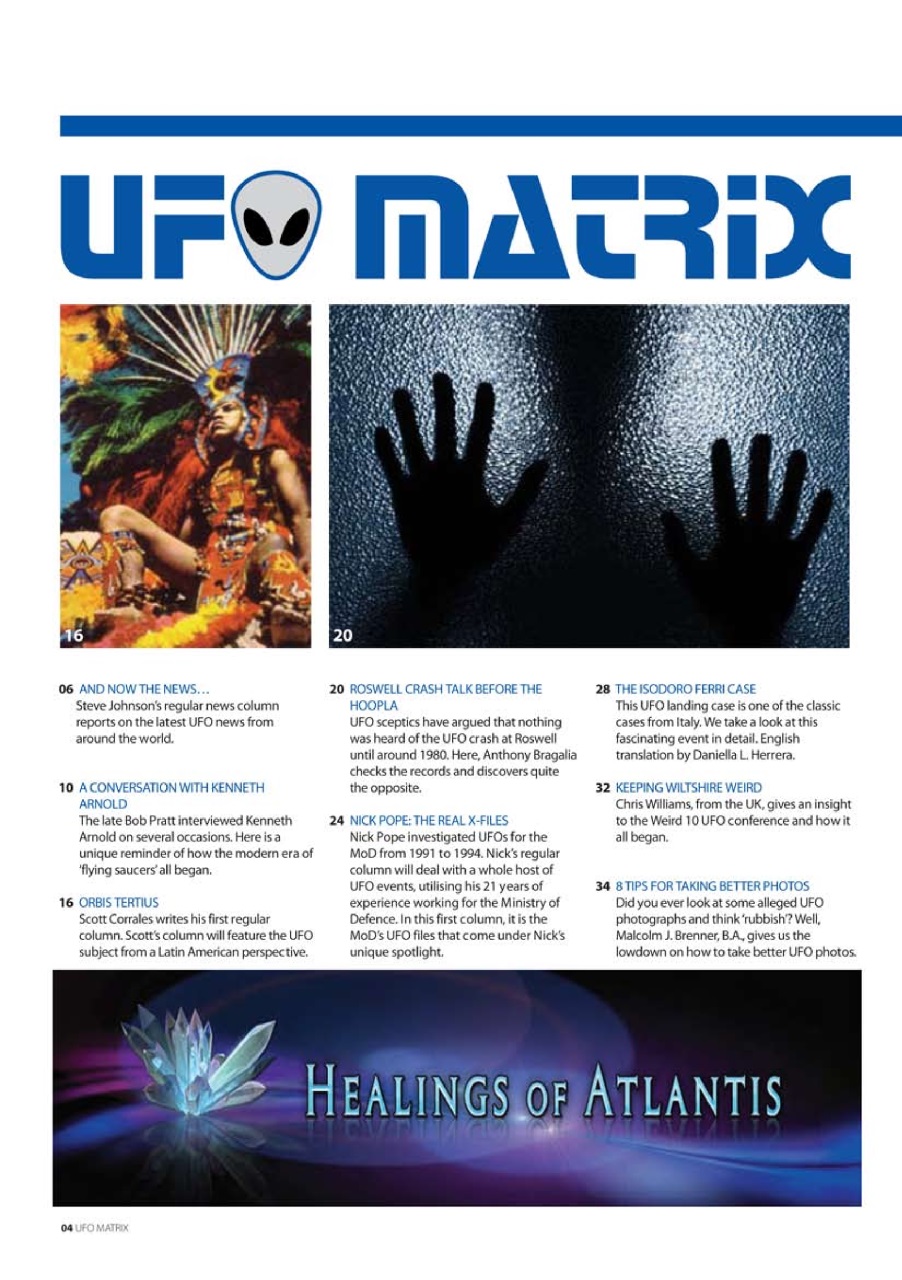 UFO Matrix Preview Pages