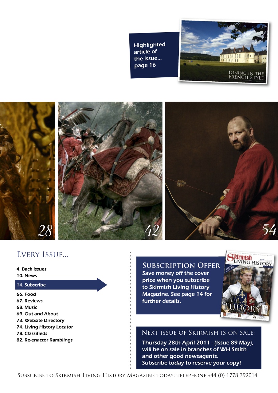 Skirmish Living History Preview Pages