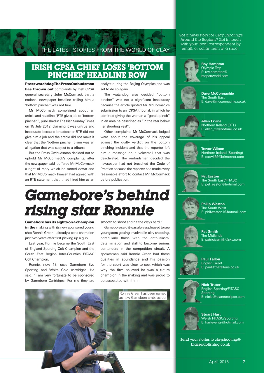 Clay Shooting Preview Pages