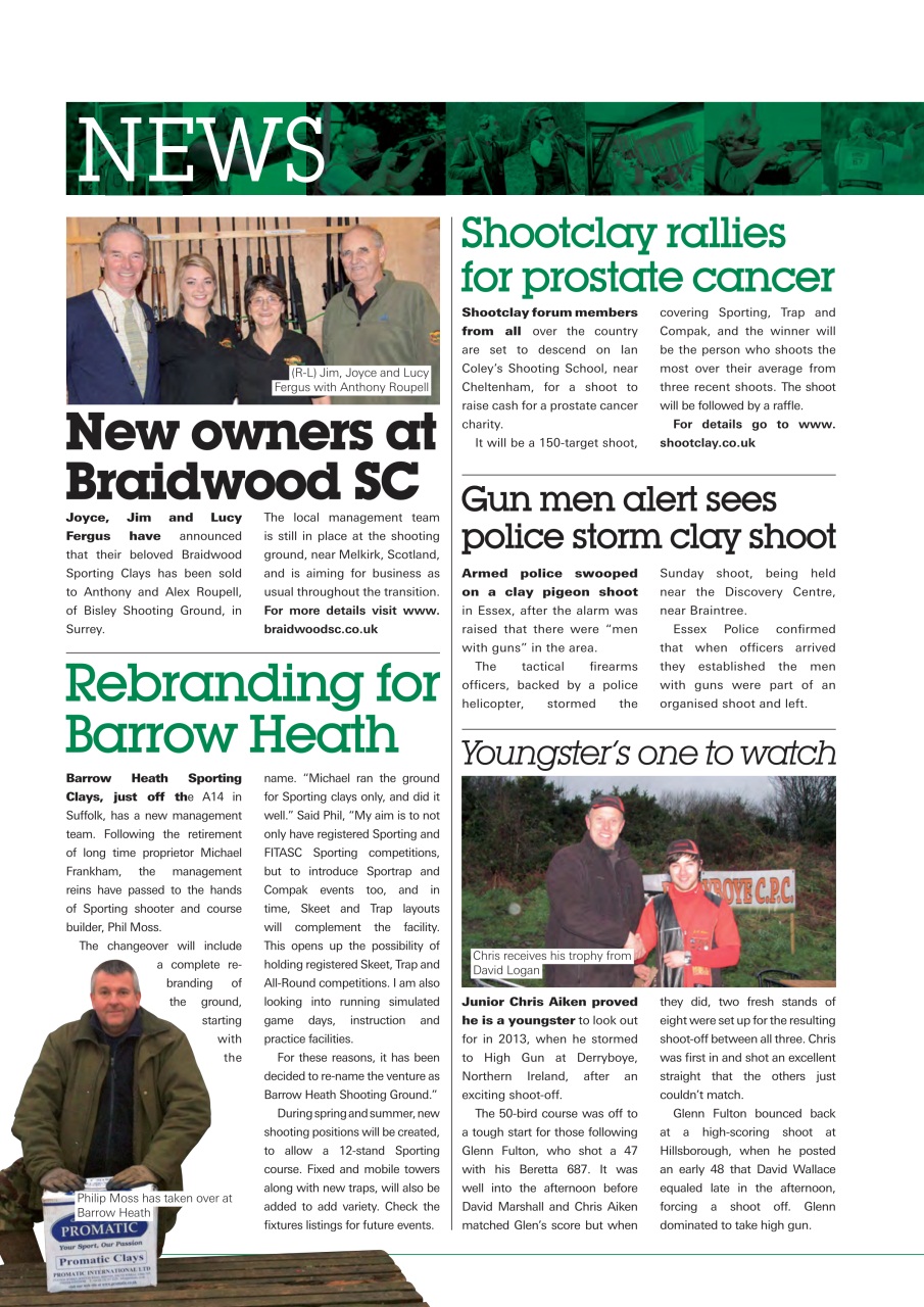 Clay Shooting Preview Pages