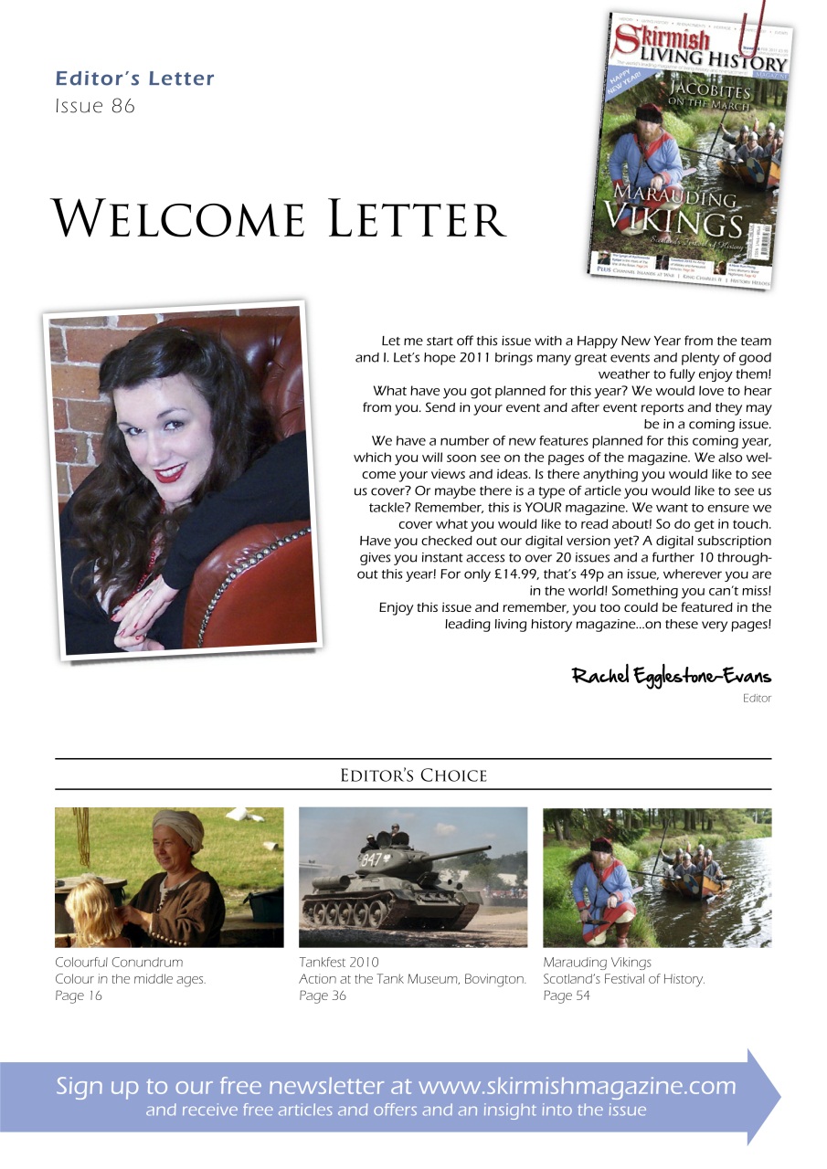 Skirmish Living History Preview Pages