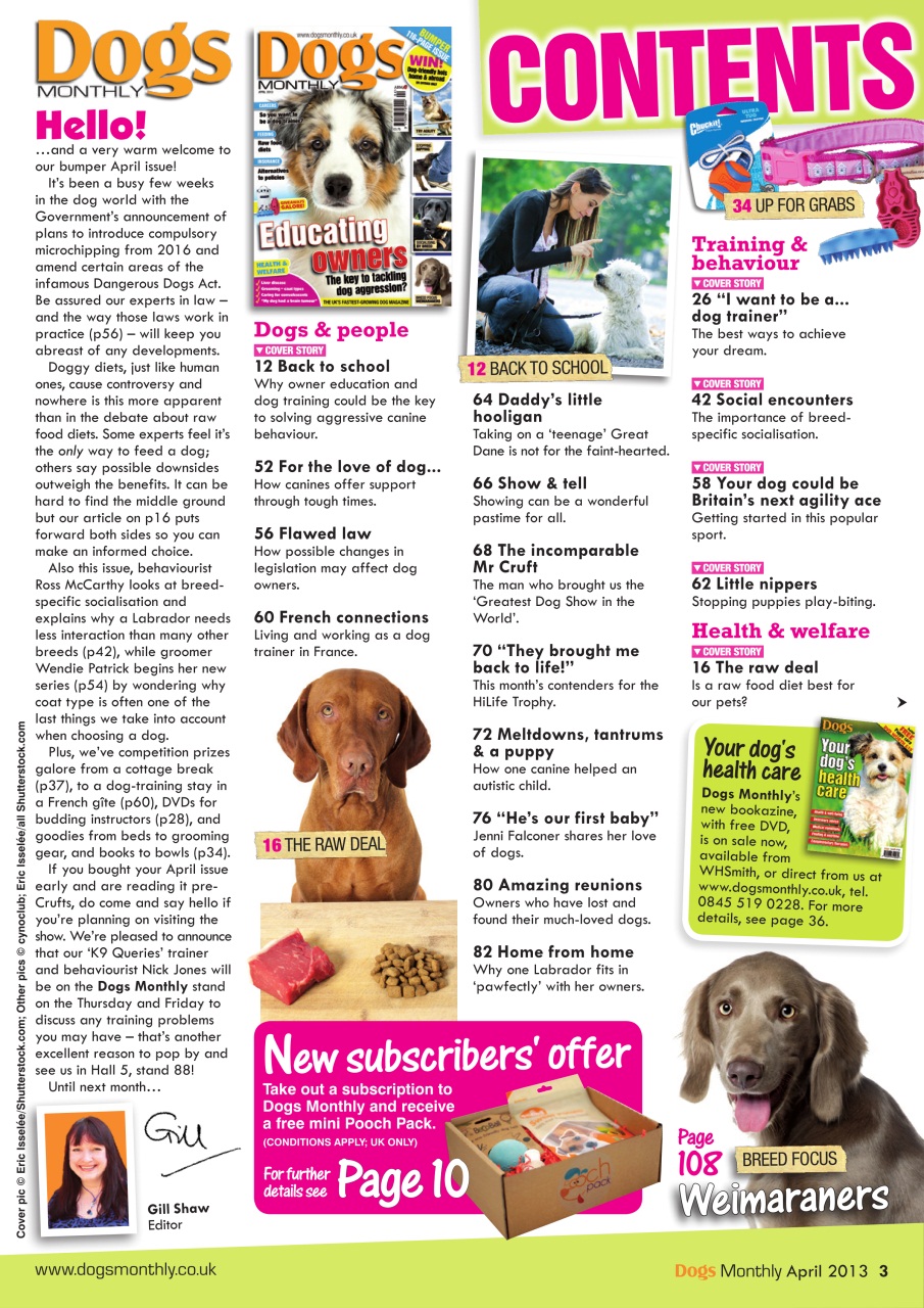Dogs Monthly Preview Pages