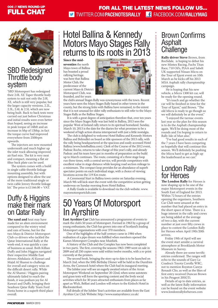 Pacenotes Rally magazine Preview Pages