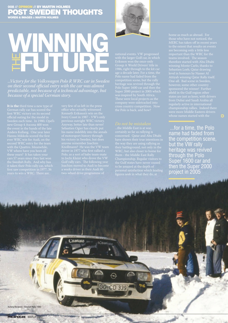 Pacenotes Rally magazine Preview Pages