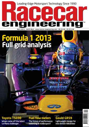 Racecar Engineering issue Racecar Engineering April 2013