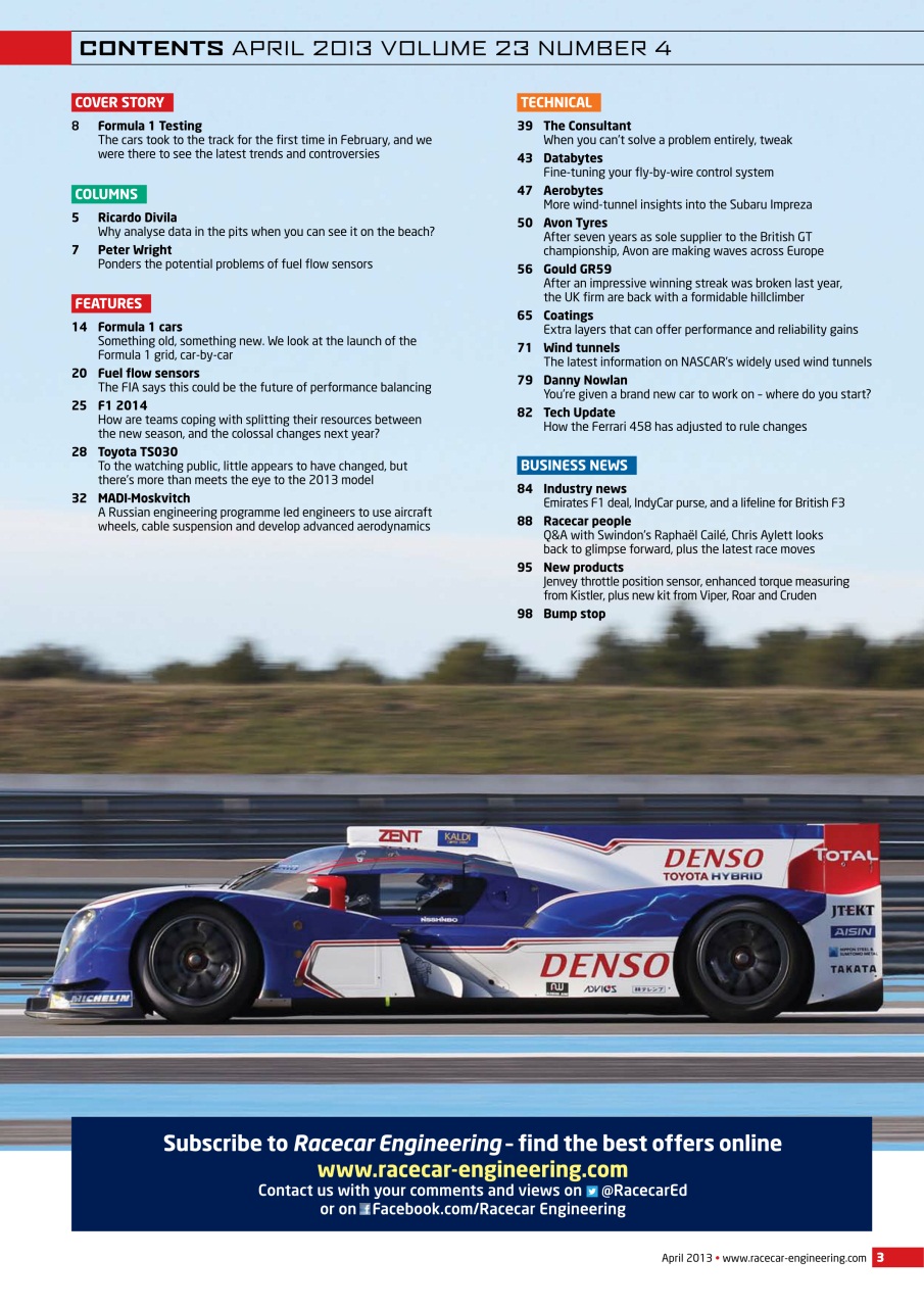 Racecar Engineering Preview Pages