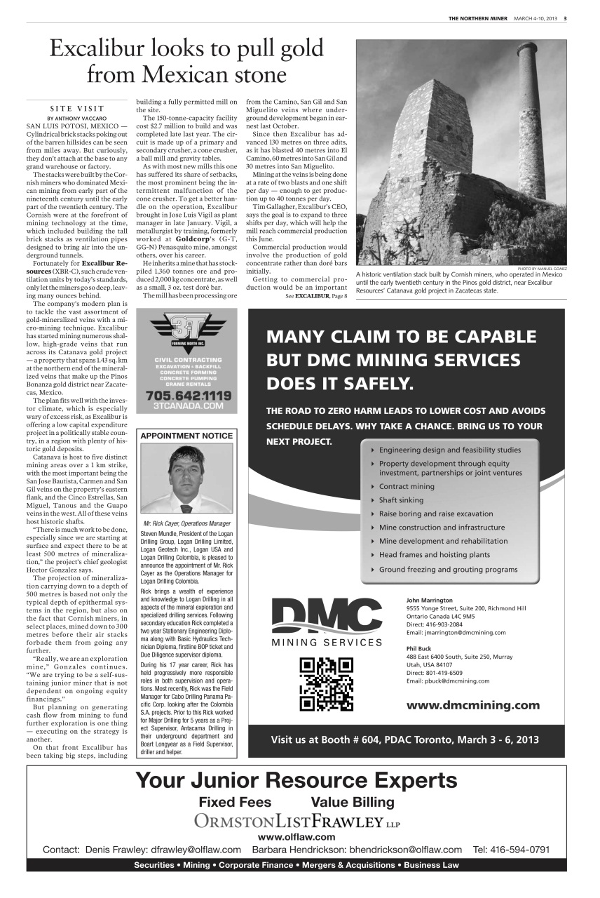 The Northern Miner Preview Pages