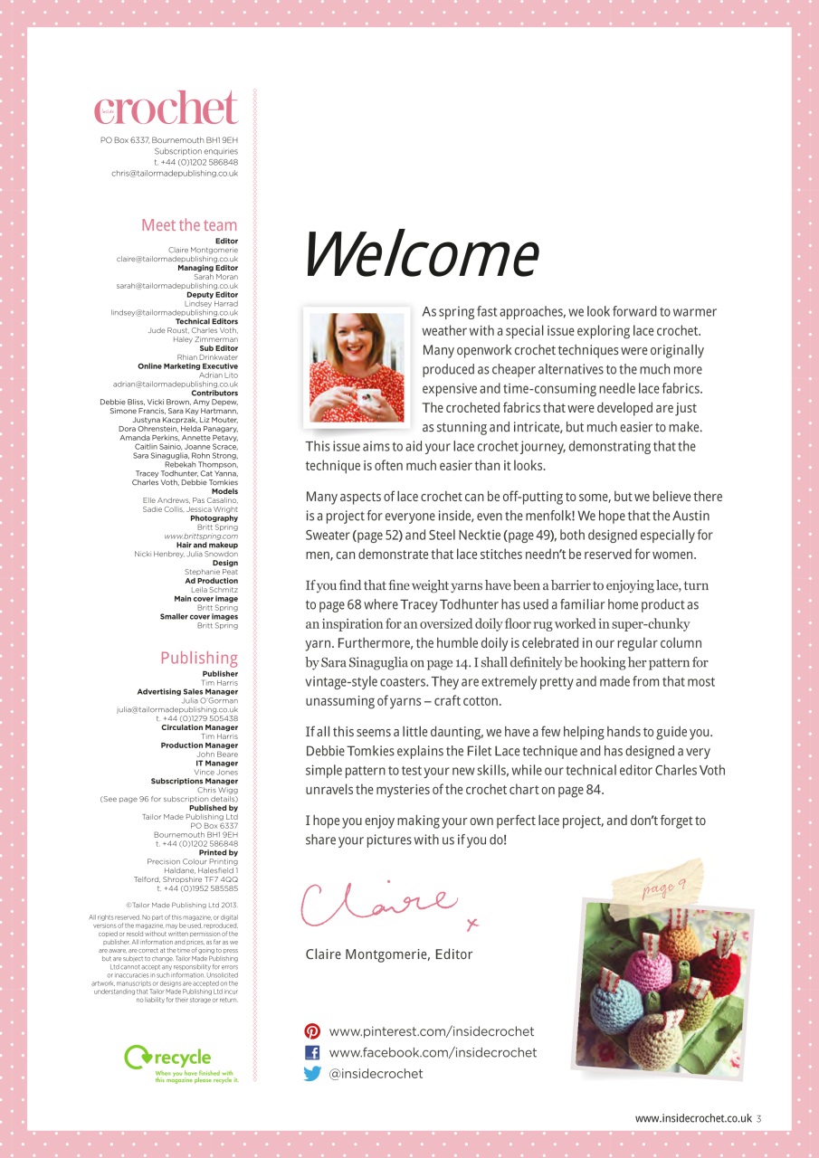 Inside Crochet Preview Pages