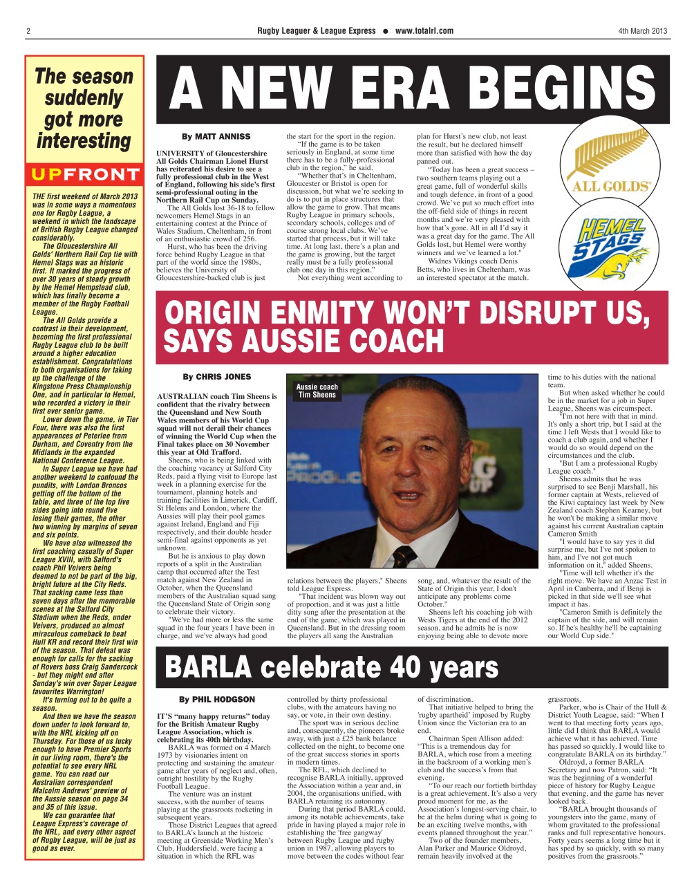 League Express Preview Pages