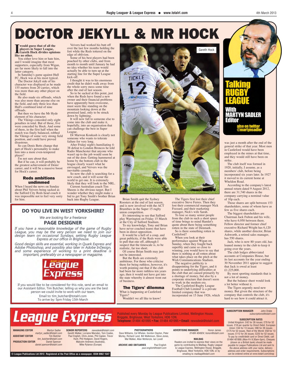 League Express Preview Pages