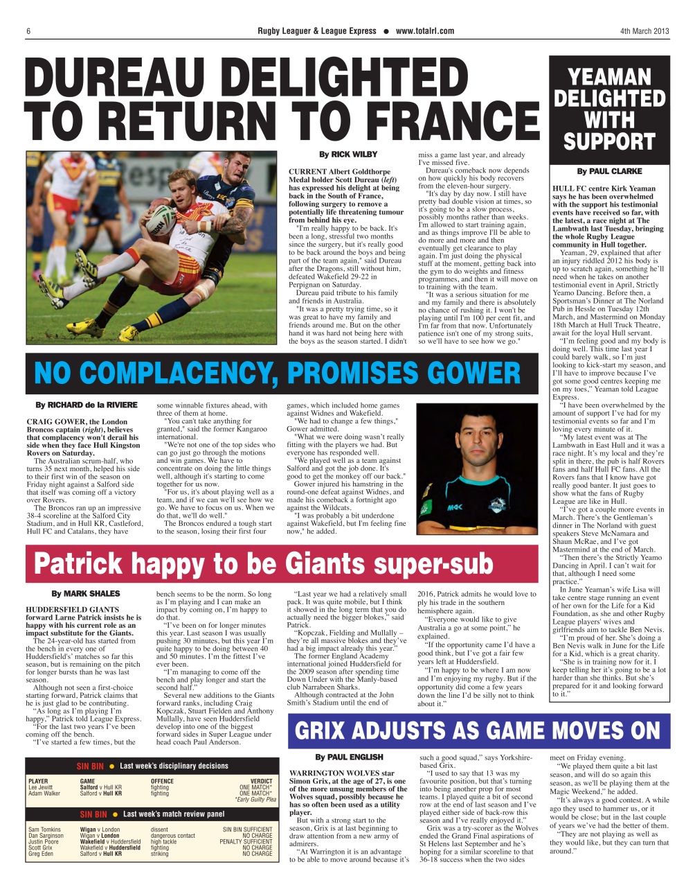 League Express Preview Pages