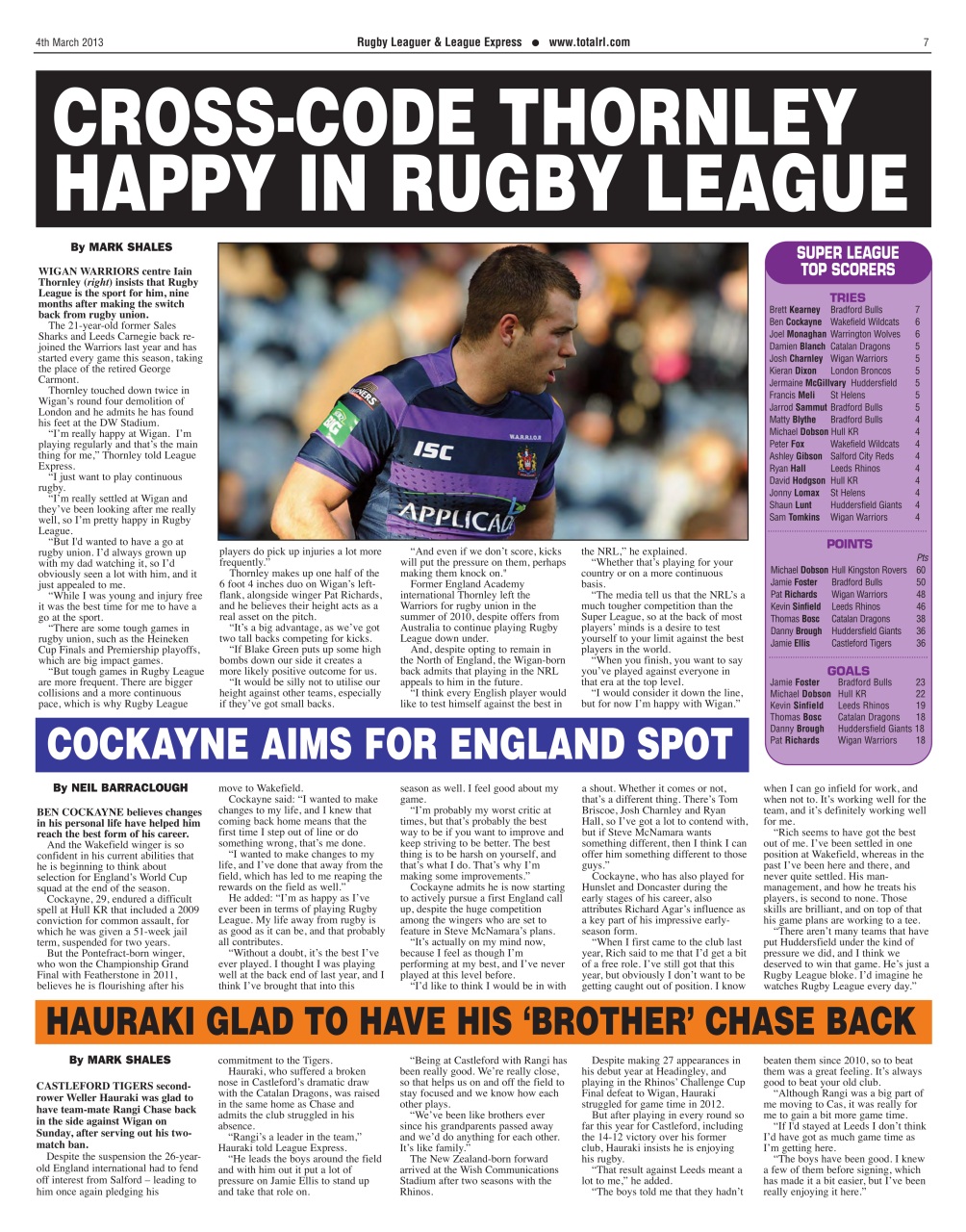 League Express Preview Pages