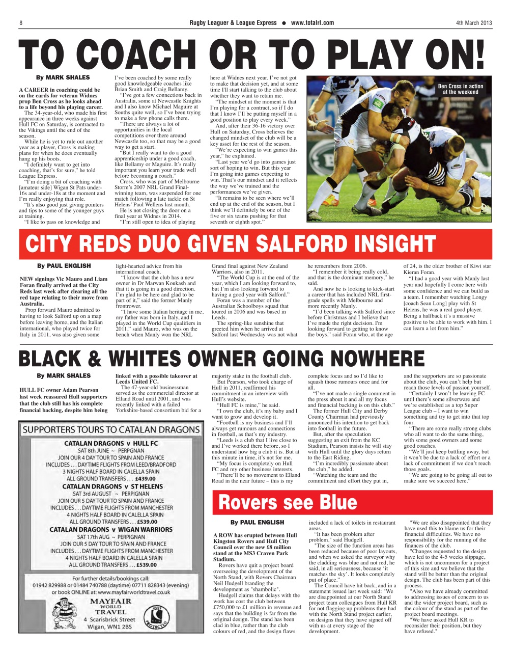 League Express Preview Pages