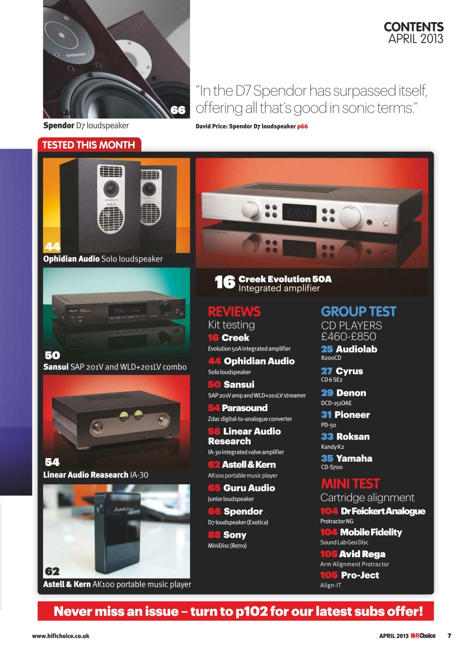 Hi-Fi Choice Preview Pages