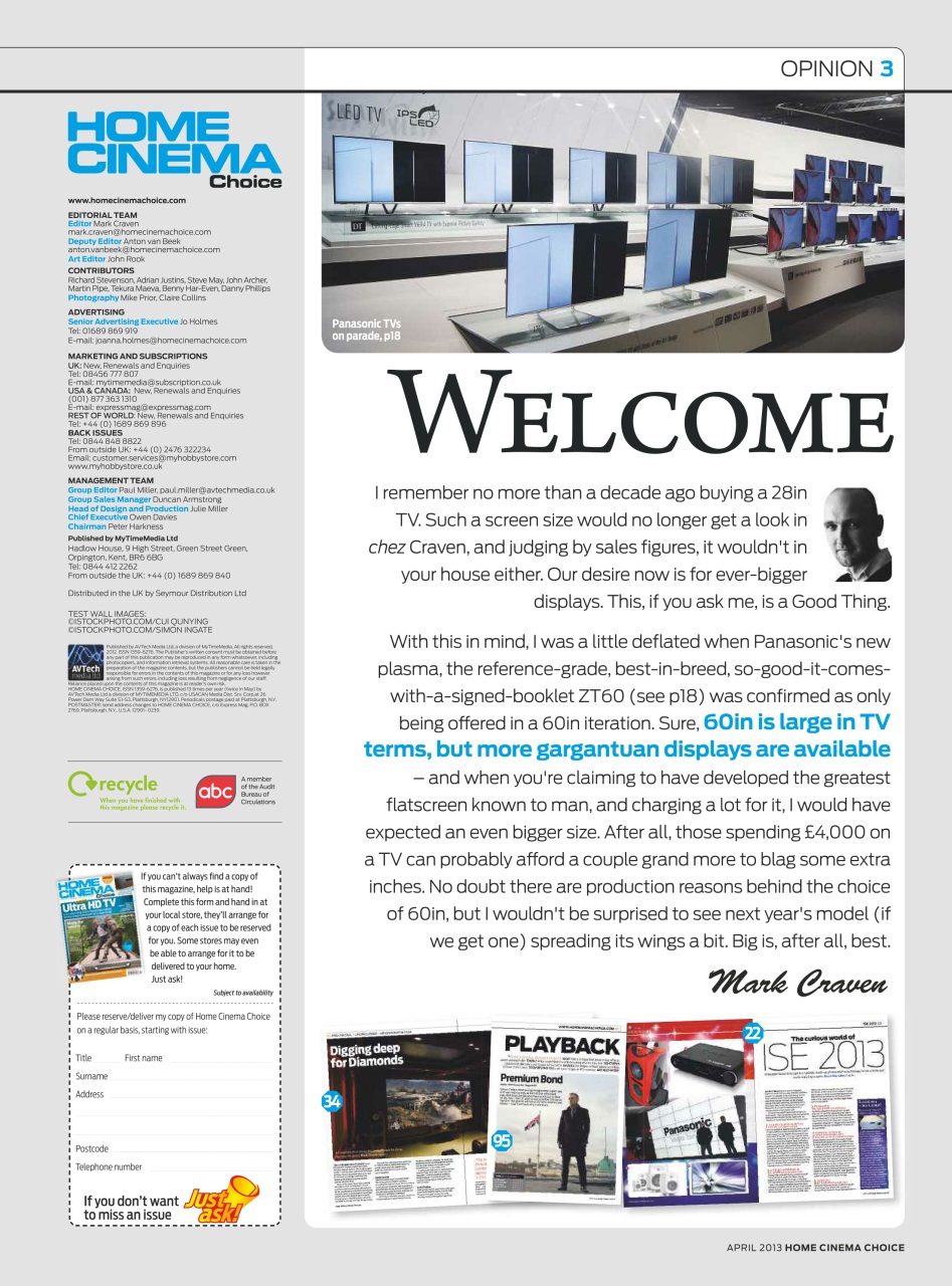 Home Cinema Choice Preview Pages