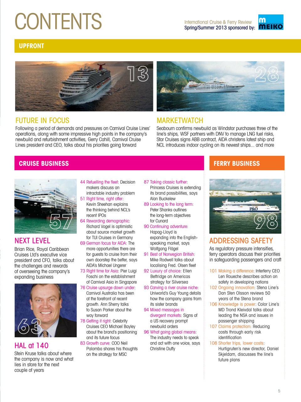 Cruise & Ferry Preview Pages