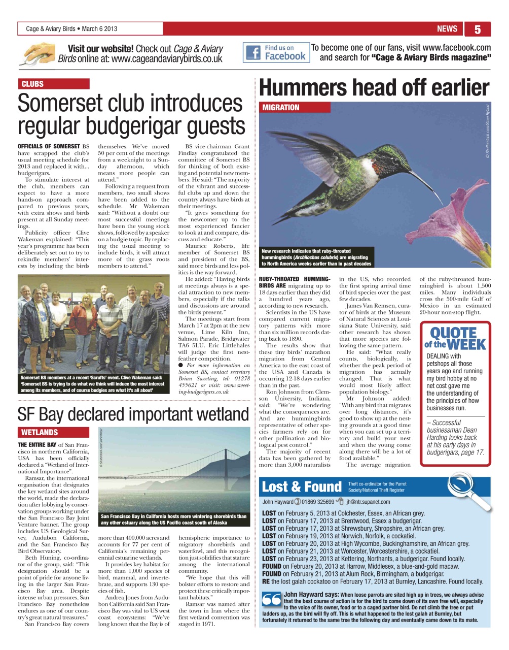 Cage & Aviary Birds Preview Pages