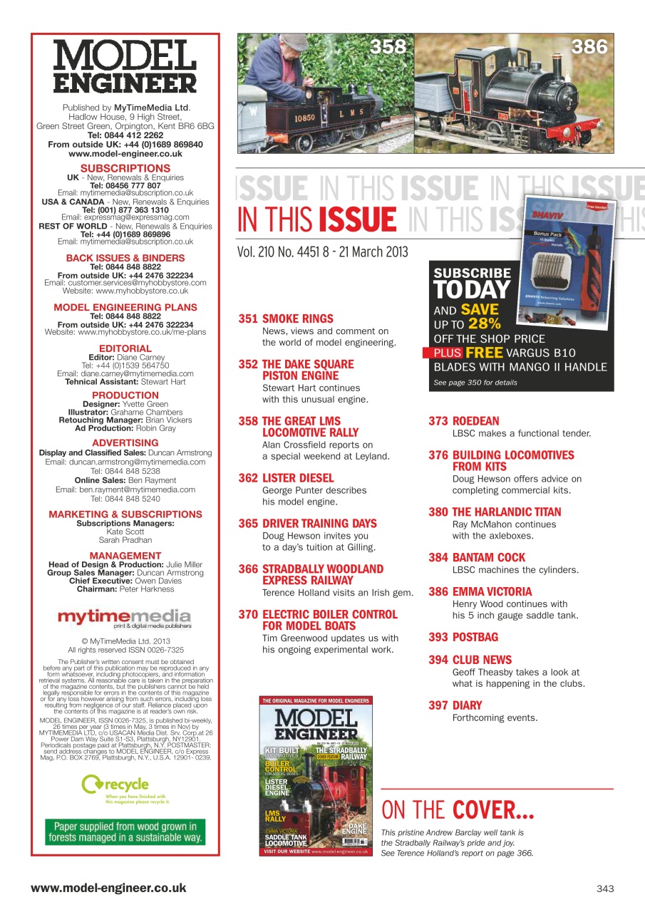 Model Engineer Preview Pages