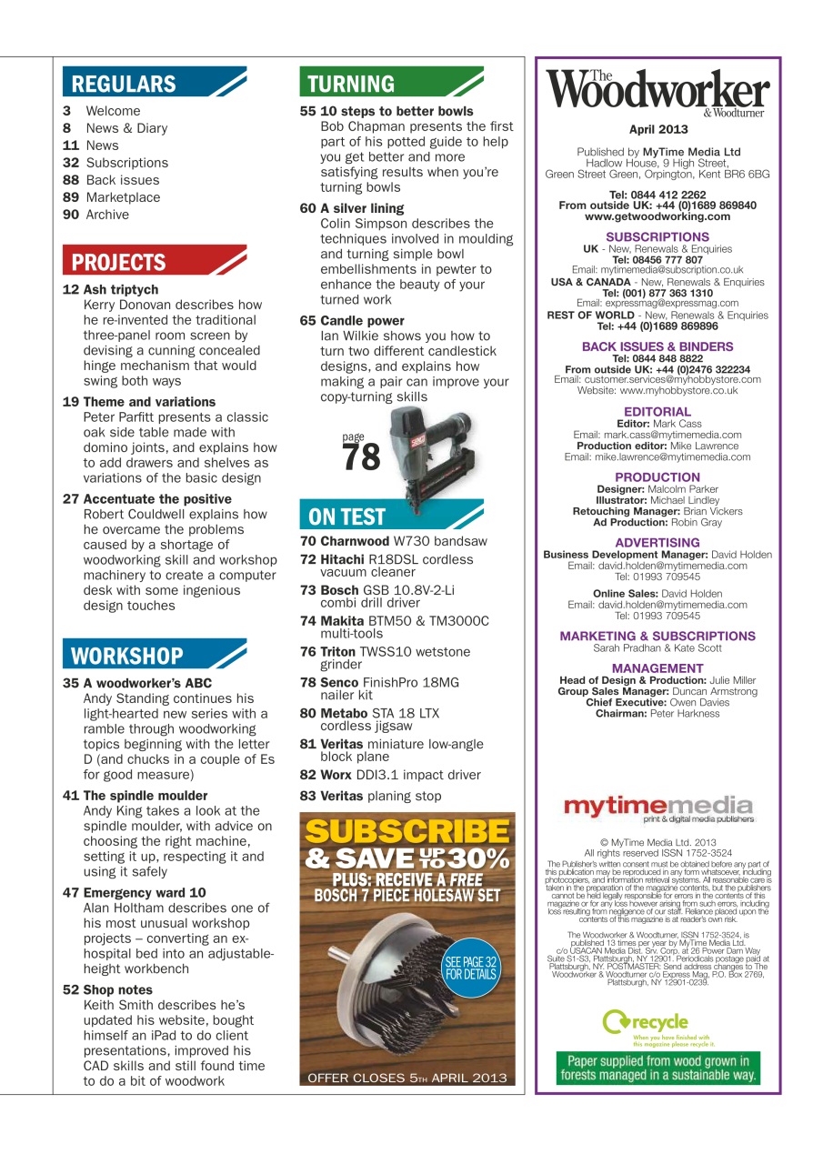 The Woodworker Magazine Preview Pages