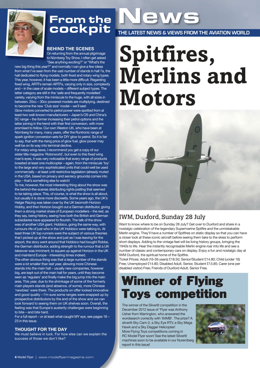 Radio Control Model Flyer Preview Pages