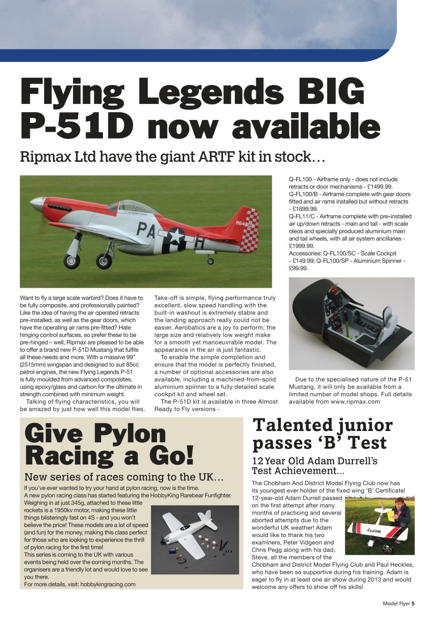 Radio Control Model Flyer Preview Pages