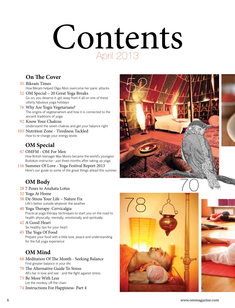 OM Yoga Magazine Preview Pages