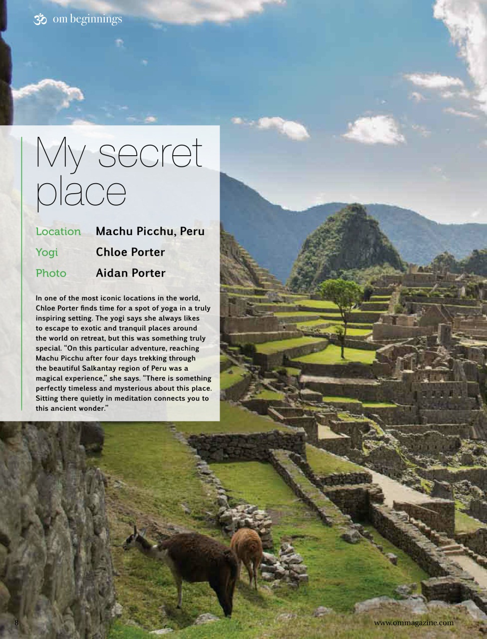 OM Yoga Magazine Preview Pages