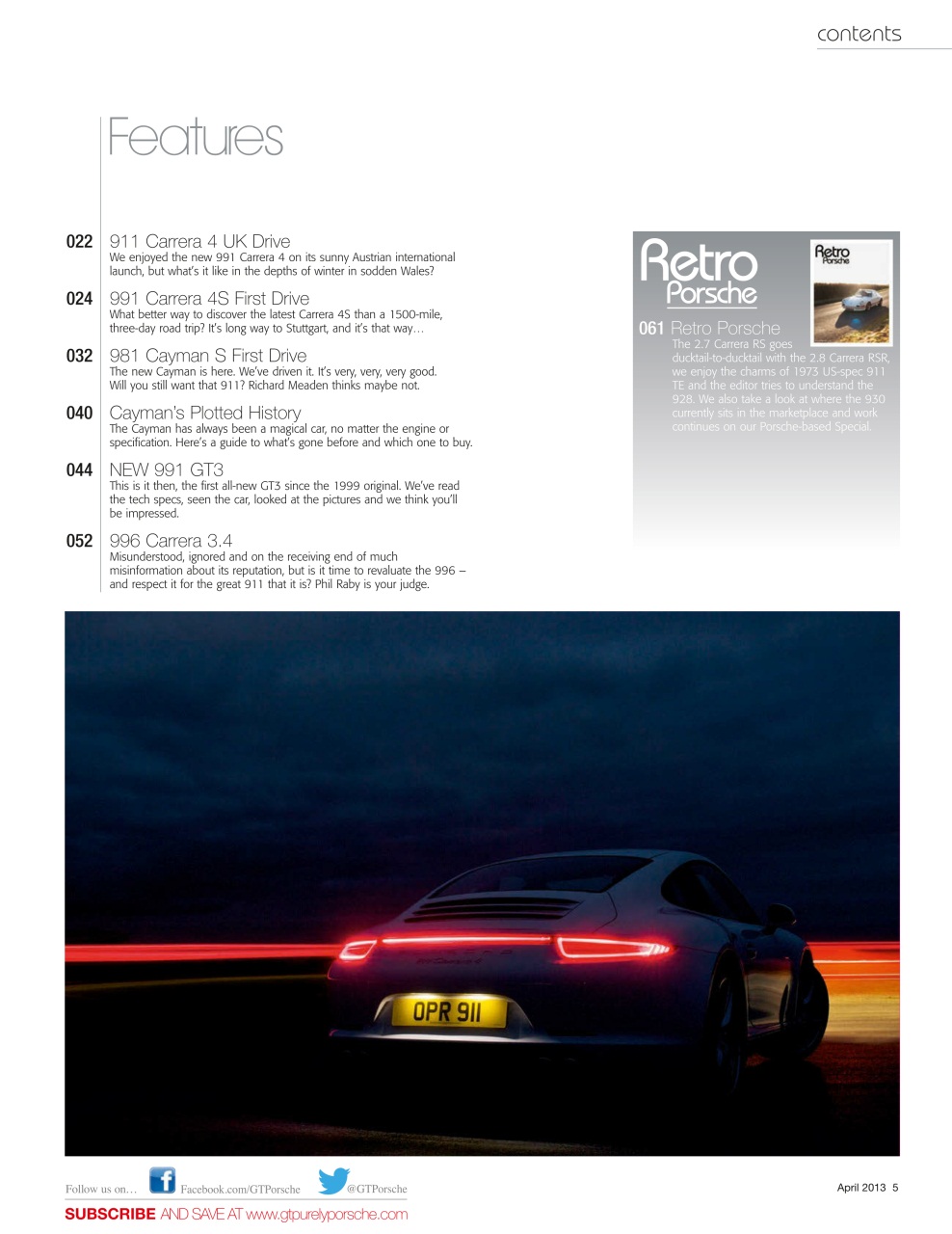 GT Porsche Preview Pages