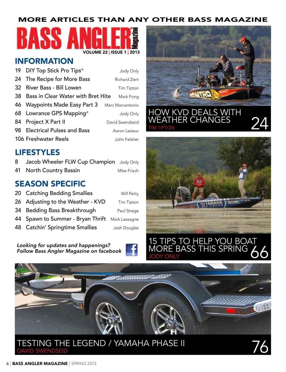 BASS ANGLER MAGAZINE Preview Pages