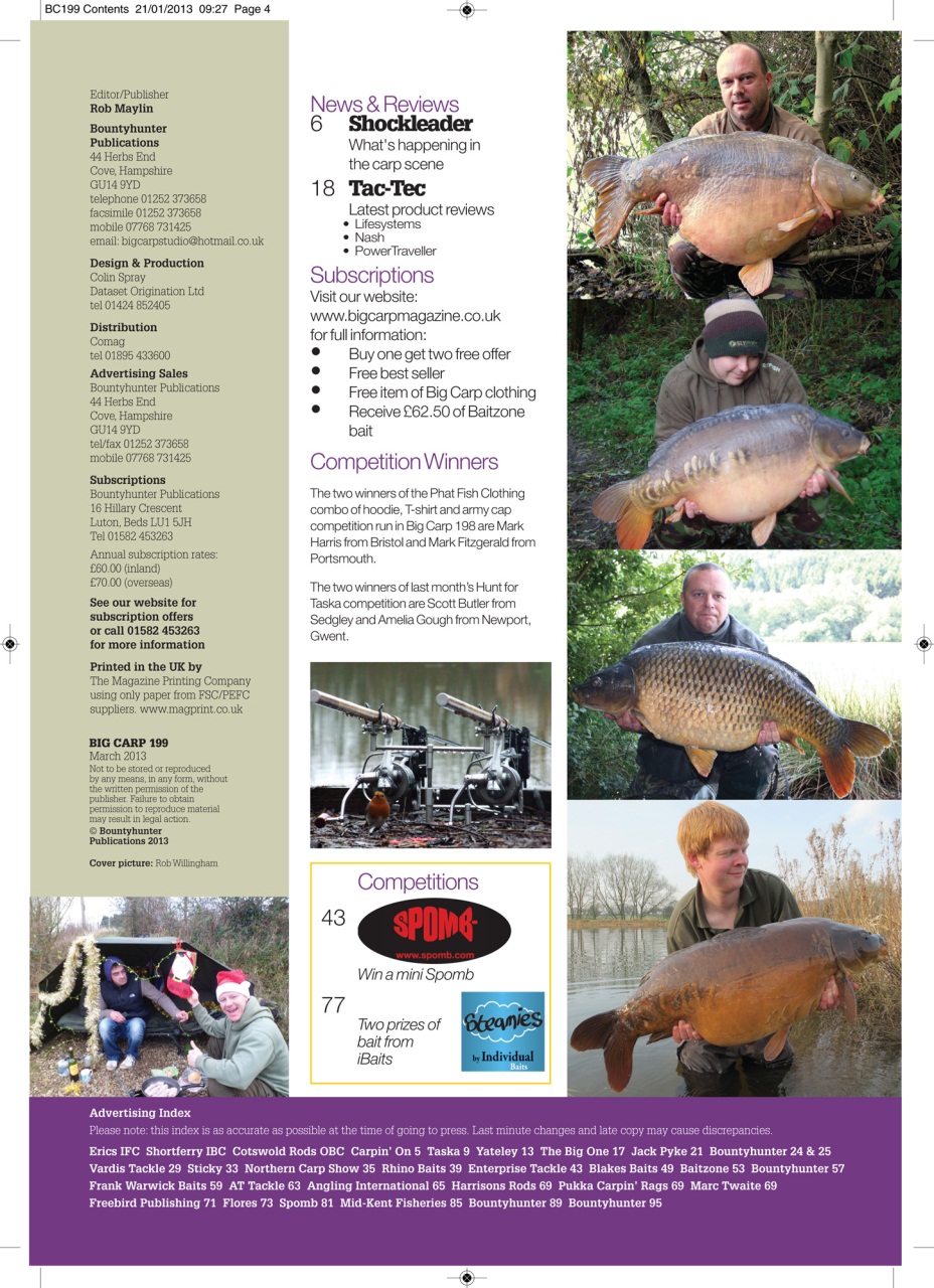 Big Carp Magazine Preview Pages