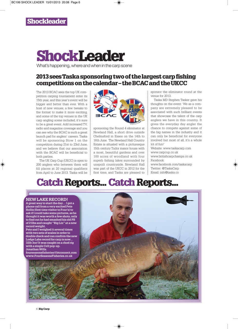 Big Carp Magazine Preview Pages