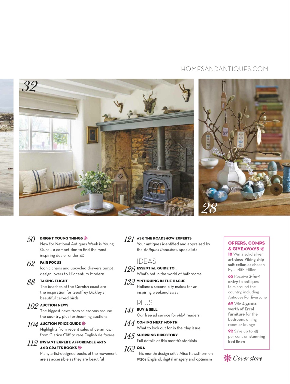 Homes & Antiques Magazine Preview Pages